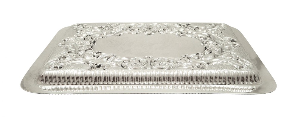 Antique Victorian Sterling Silver Dressing Tray 1899 View VII
