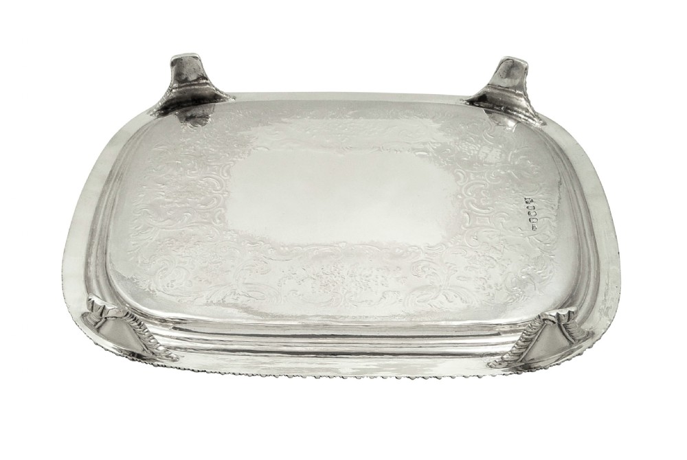 Antique Georgian Sterling Silver Tray / Salver 1818 View VII