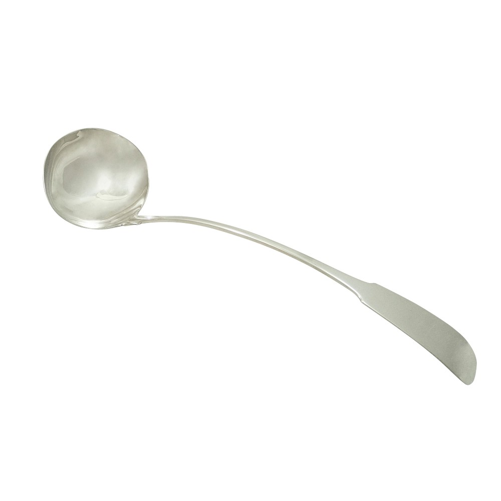 Antique Irish Sterling Silver Soup Ladle - Dublin 1818