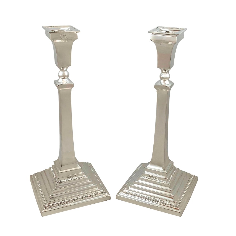 Pair of Vintage Sterling Silver 12