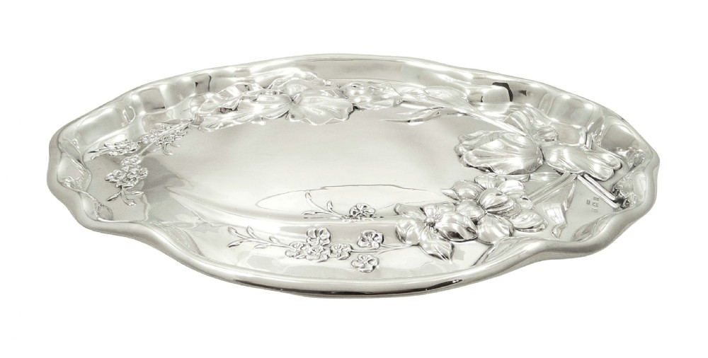 Antique Art Nouveau Sterling Silver Dressing Tray 1911 View IV