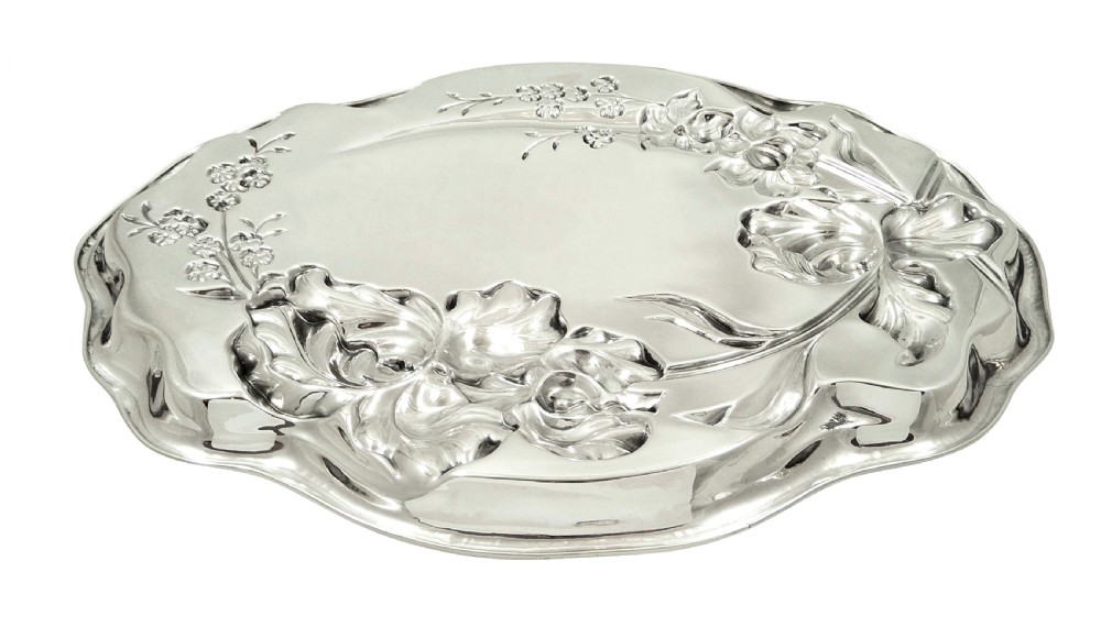 Antique Art Nouveau Sterling Silver Dressing Tray 1911 View VI