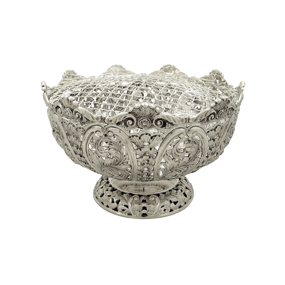 Antique Victorian Sterling Silver Rose Bowl 1896