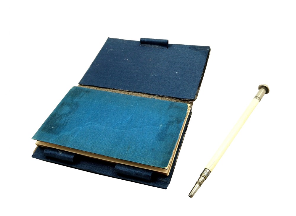 Antique French Tortoiseshell with Gold Pique Coin Purse & Aide Memoire in Case c1850 View VIII