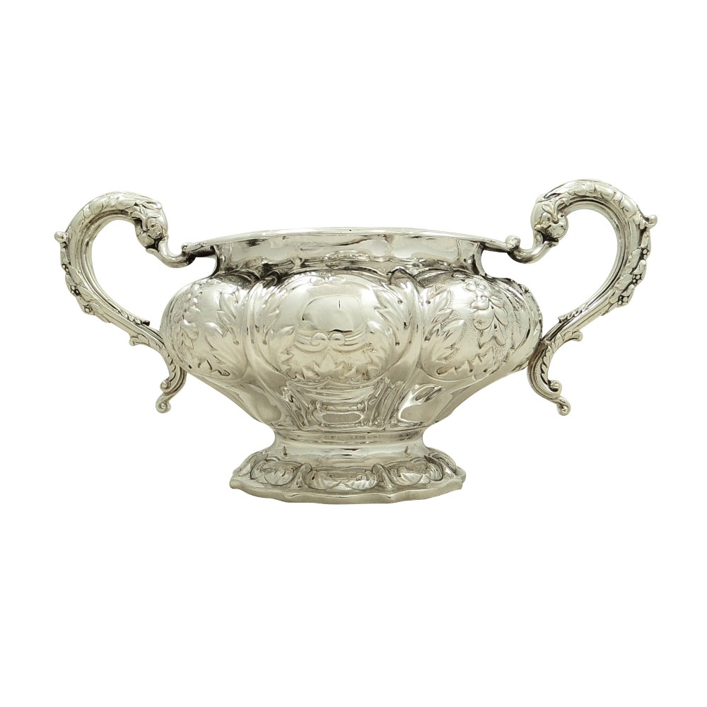 Antique Georgian Sterling Silver 2 Handle Bowl 1828