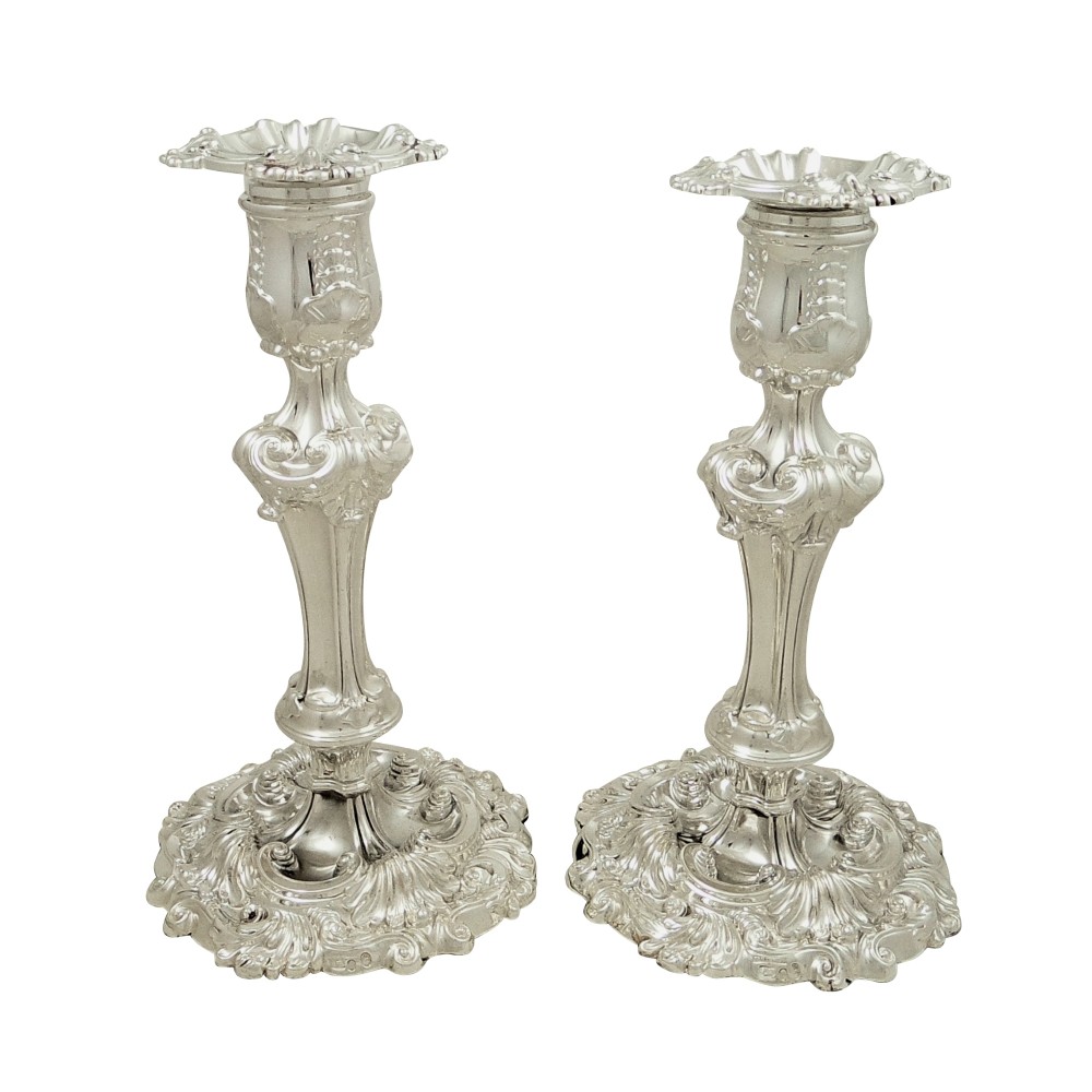 Pair of Antique Georgian Sterling Silver 8