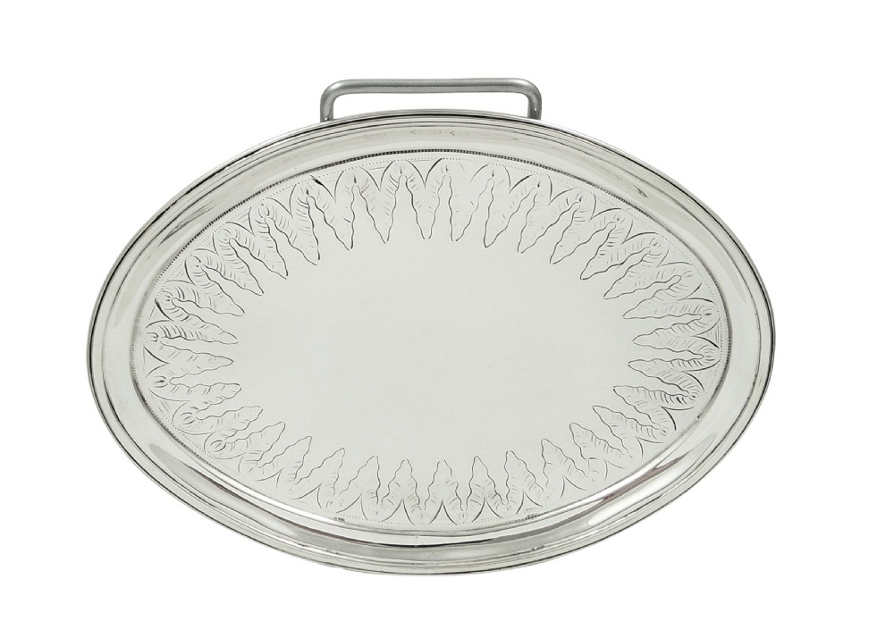Antique Georgian Sterling Silver Teapot Stand 1795 View III