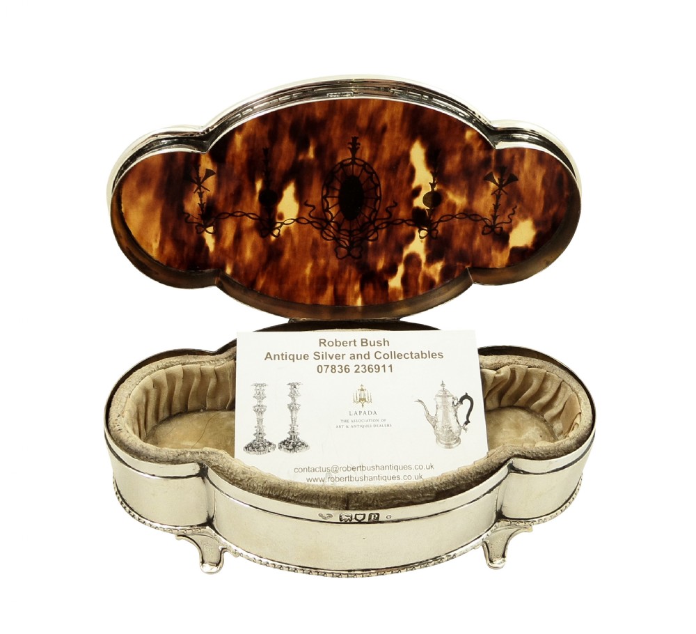 Antique Edwardian Sterling Silver & Tortoiseshell 7