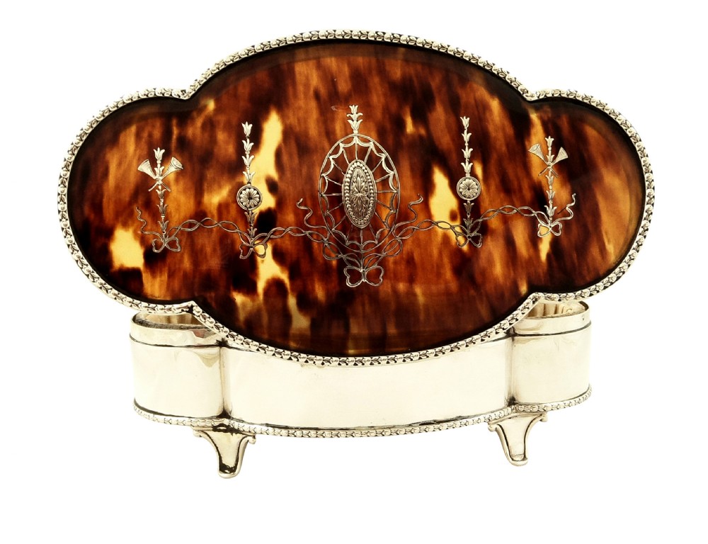 Antique Edwardian Sterling Silver & Tortoiseshell 7
