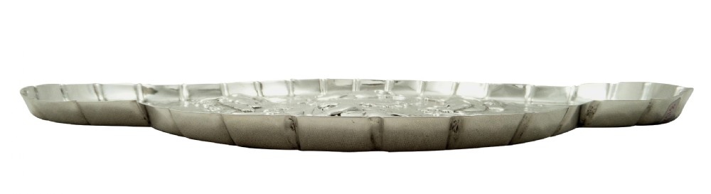 Antique Edwardian Sterling Silver 'Cherub' Dressing Tray 1902 View V