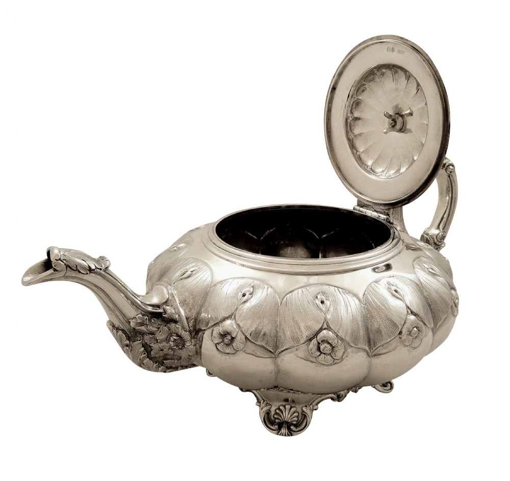 Antique Georgian Sterling Silver Teapot 1828 View V