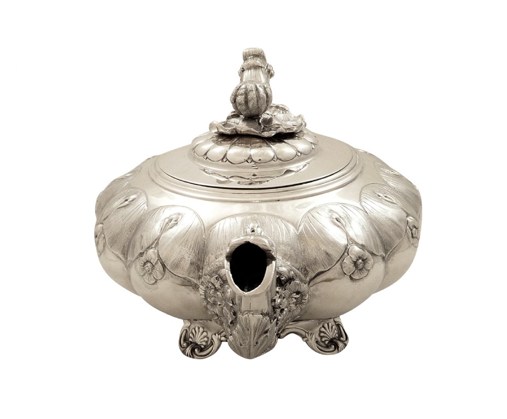 Antique Georgian Sterling Silver Teapot 1828 View VI