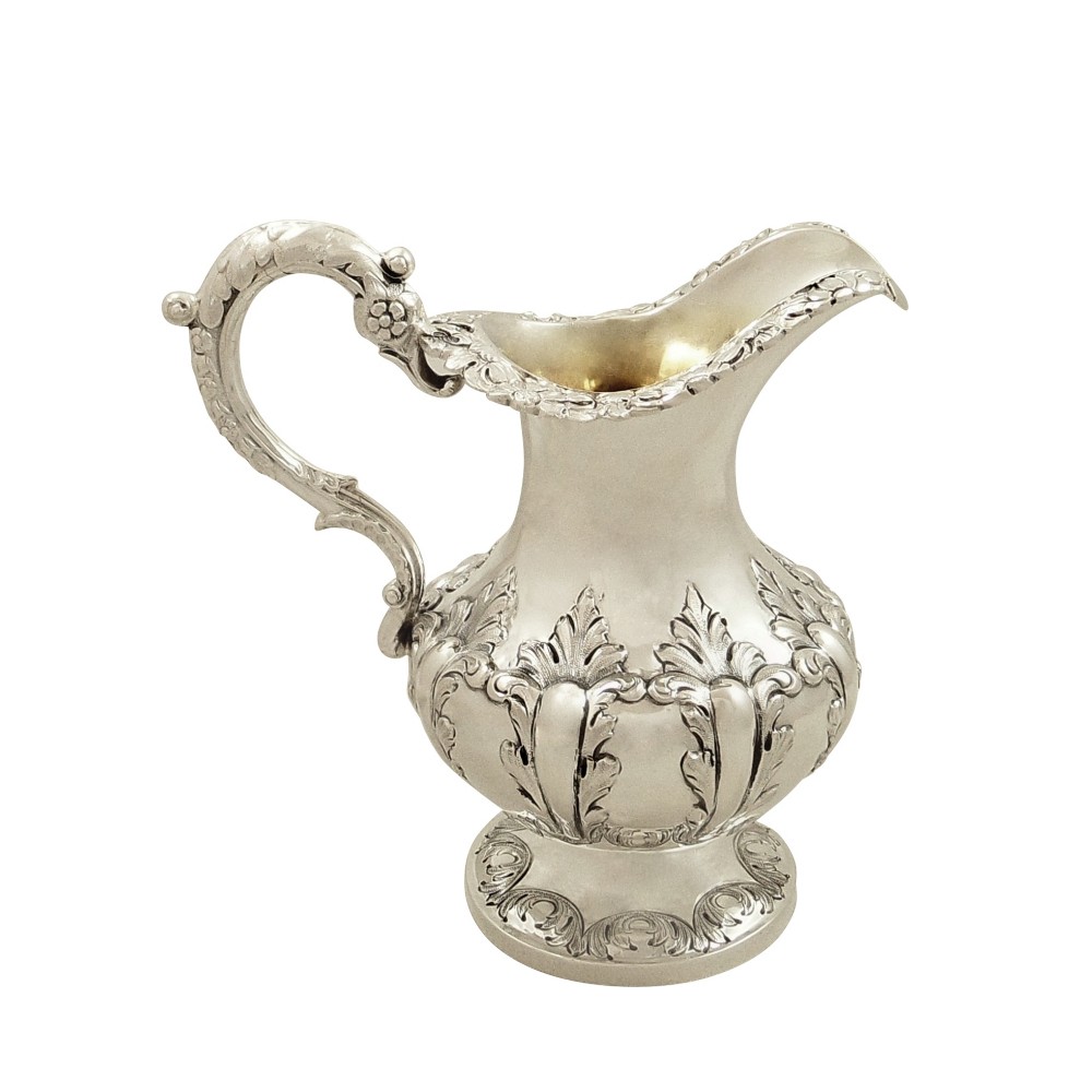 Antique Victorian Sterling Silver Jug 1844