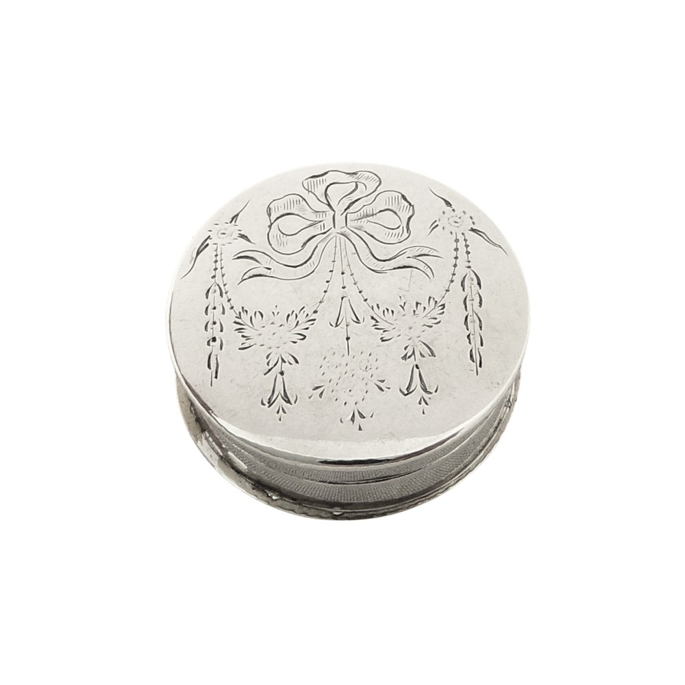 Antique Sterling Silver Pill Box 1912