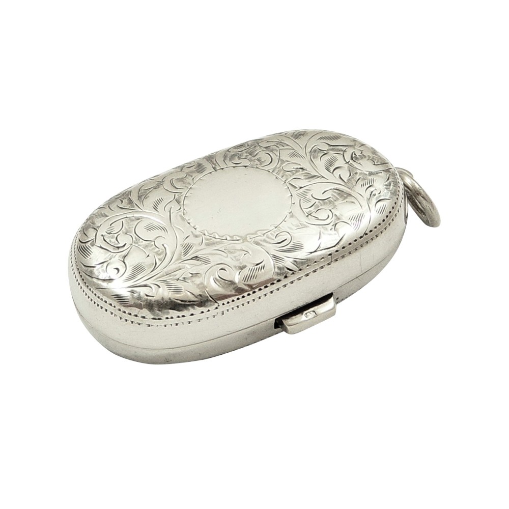 Antique Sterling Silver Double Sovereign Case 1915