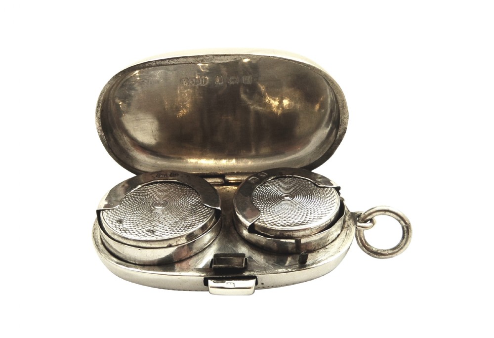 Antique Sterling Silver Double Sovereign Case 1915 View II