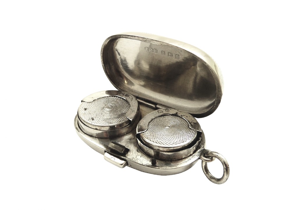 Antique Sterling Silver Double Sovereign Case 1915 View VII