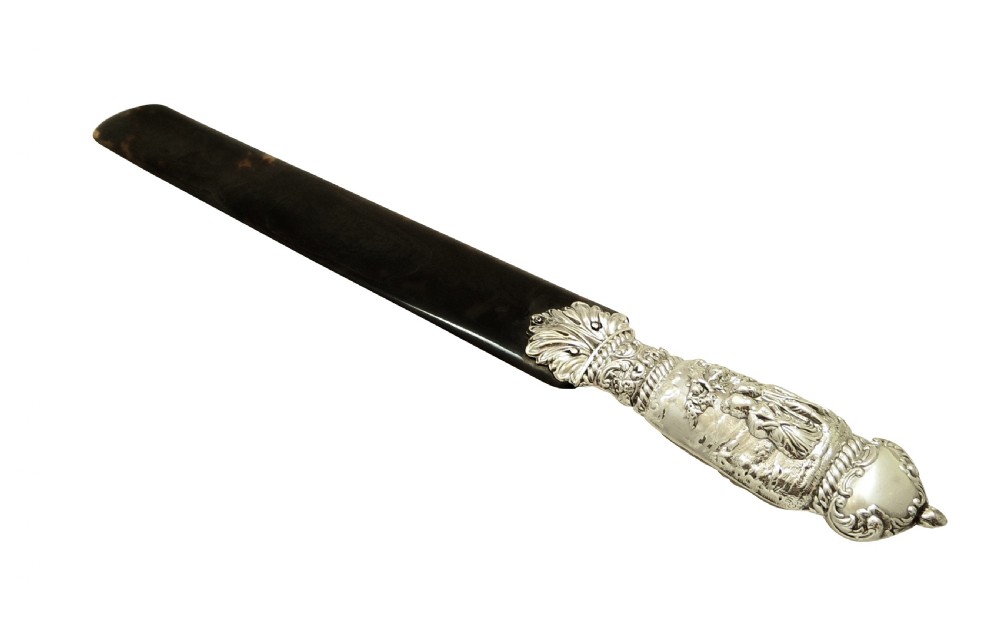 Antique Edwardian Sterling Silver & Tortoiseshell Page Tuner 1904 View V