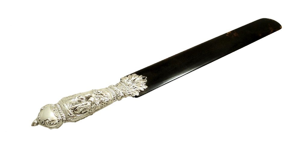 Antique Edwardian Sterling Silver & Tortoiseshell Page Tuner 1904 View IX