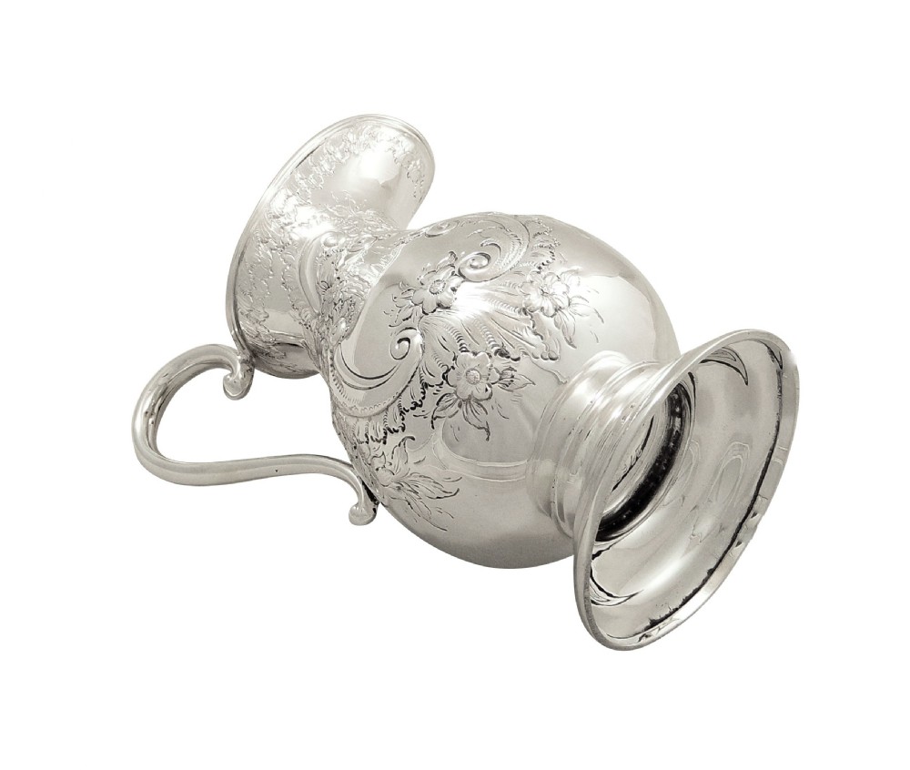 Antique Victorian Sterling Silver Jug 1896 View VIII