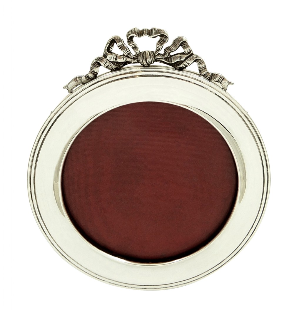 Antique Sterling Silver 'Bow/Ribbon' Photo Frame 1921