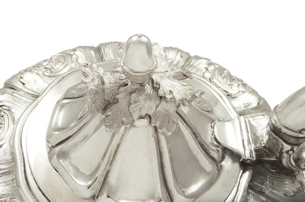 Antique Georgian Sterling Silver Teapot 1827 View VIII