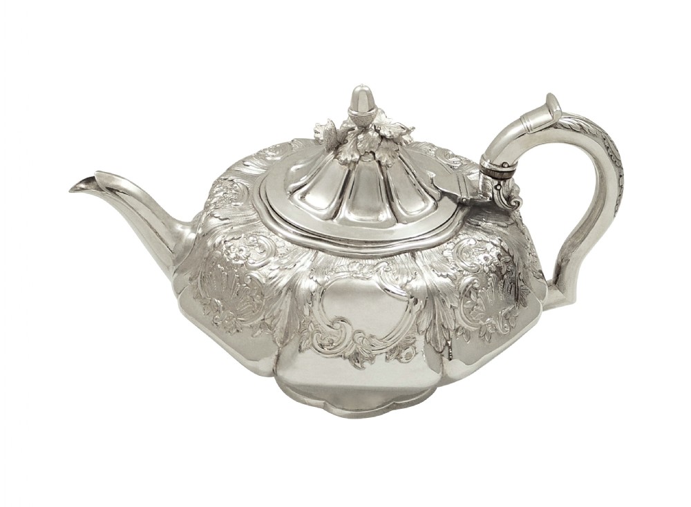 Antique Georgian Sterling Silver Teapot 1827 View XI