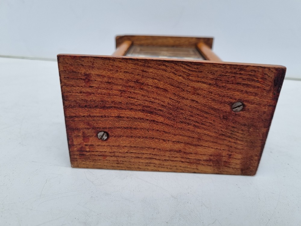 Antique Victorian perpetual calendar in walnut 15cm c1880 View III