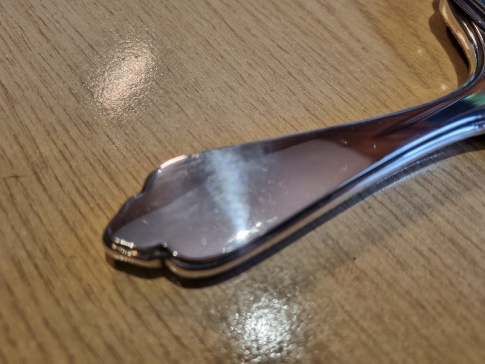 Antique silver hand mirror 8