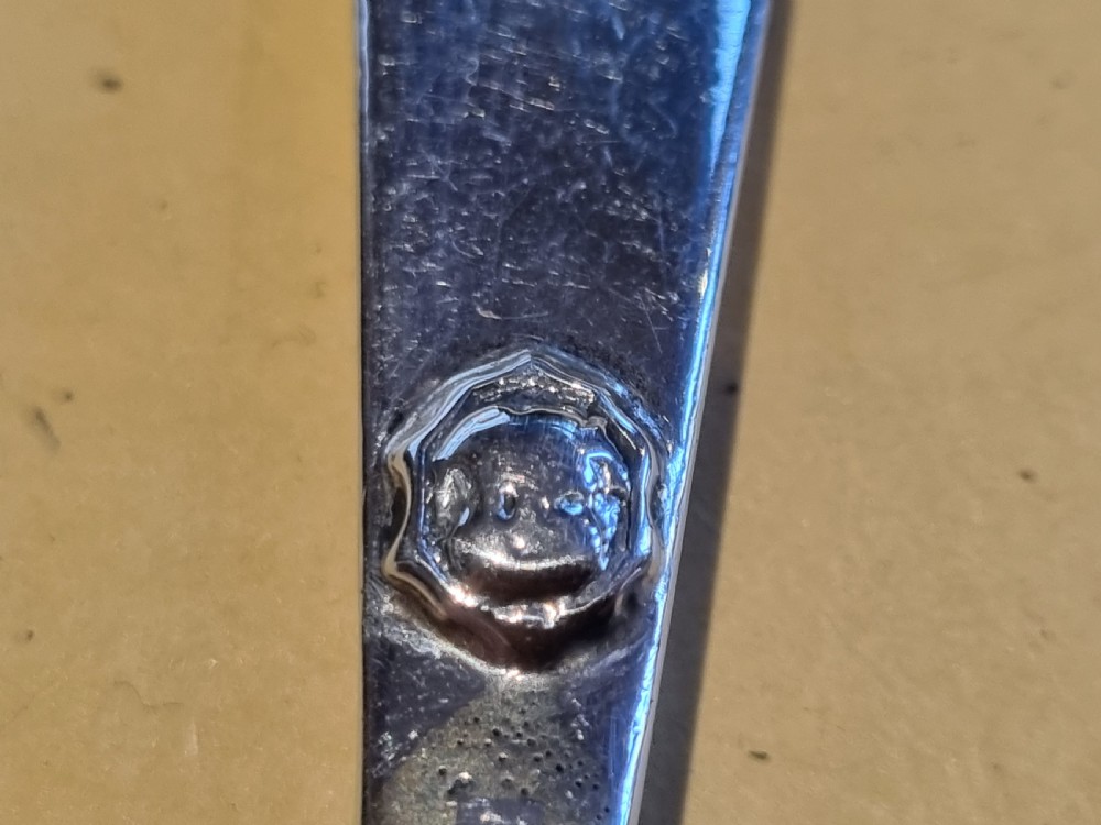Antique Irish silver spoon 'N' Dublin 1806 17cm View III