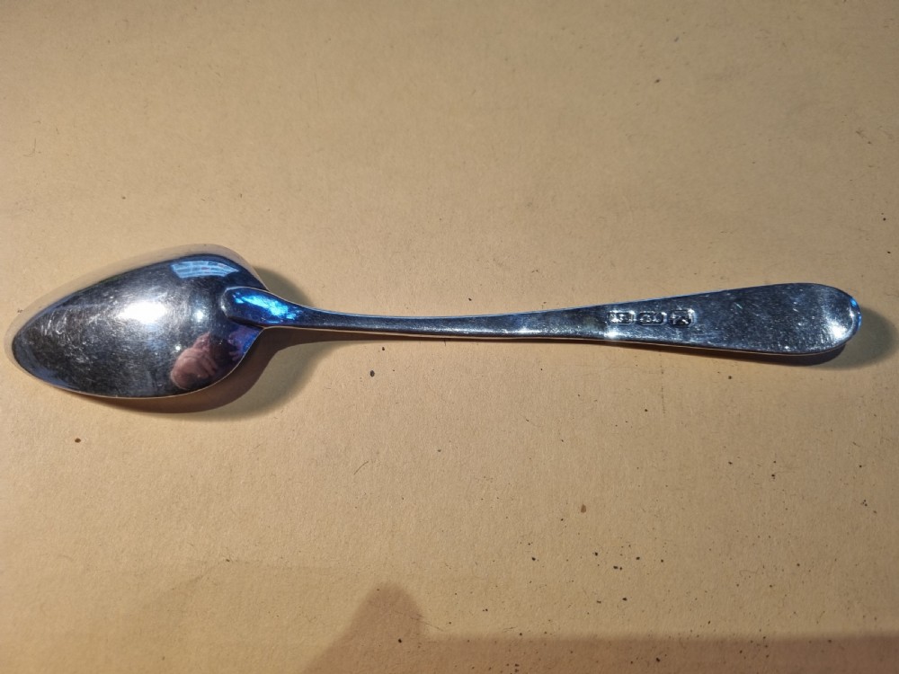 Antique Irish silver spoon 'N' Dublin 1806 17cm View VIII