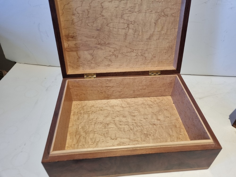 Pair unusual Edwardian cigar humidors in excellent condition. View IV