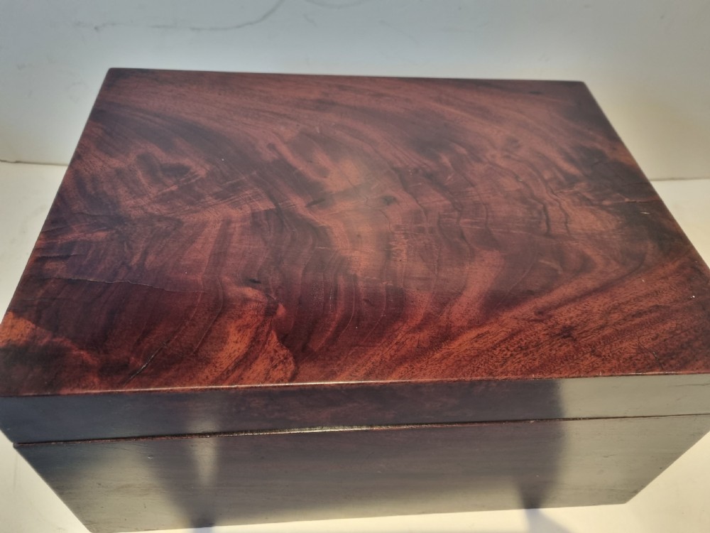 Georgian mahogany collector's box c 1820 31cm View II