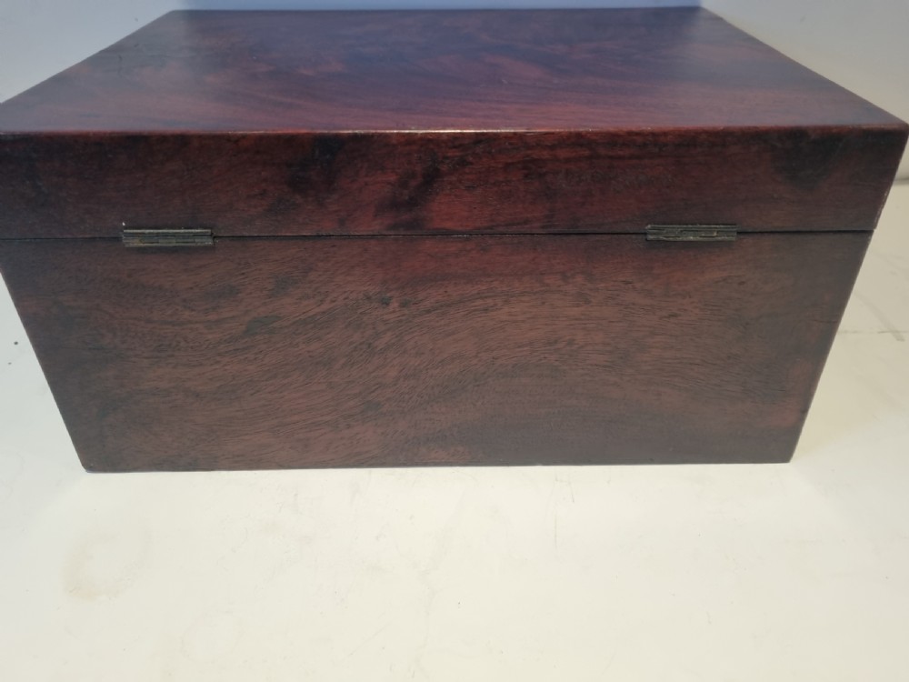Georgian mahogany collector's box c 1820 31cm View IV