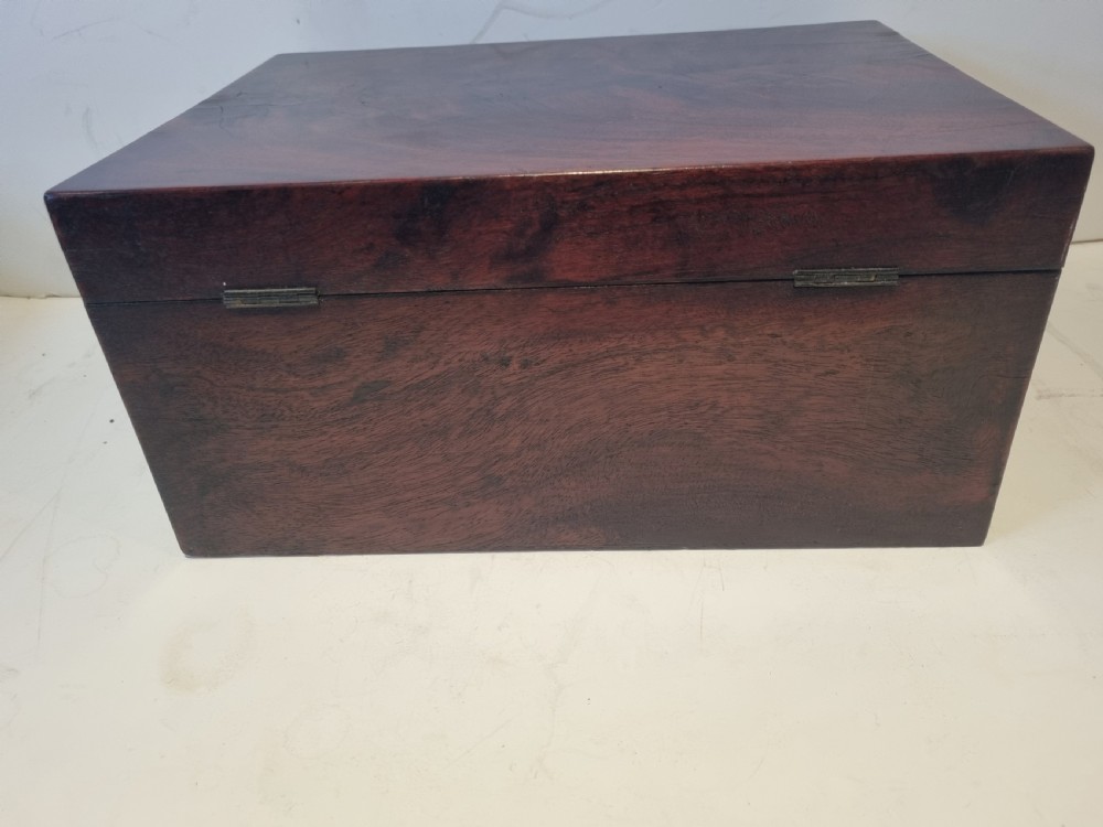 Georgian mahogany collector's box c 1820 31cm View V