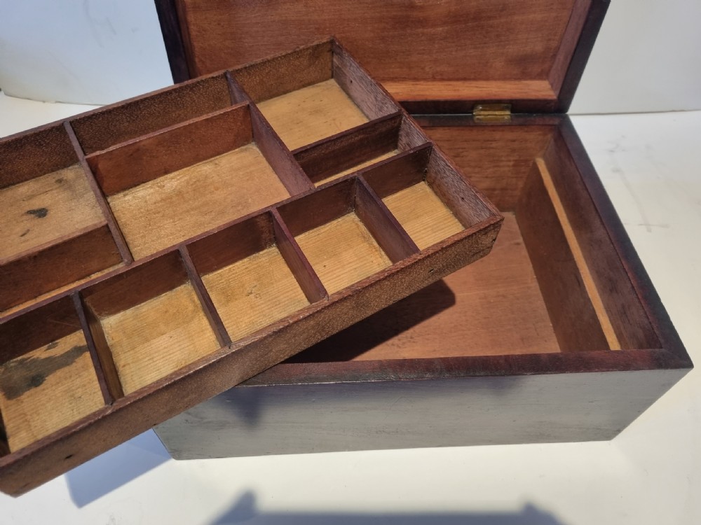 Georgian mahogany collector's box c 1820 31cm View IX