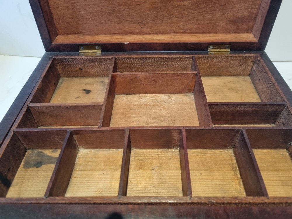 Georgian mahogany collector's box c 1820 31cm View XI
