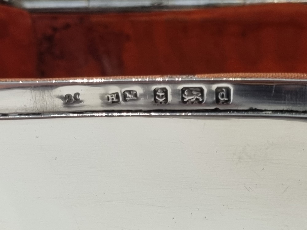 Edwardian silver trinket box Birmingham 1903 'Angels' View V