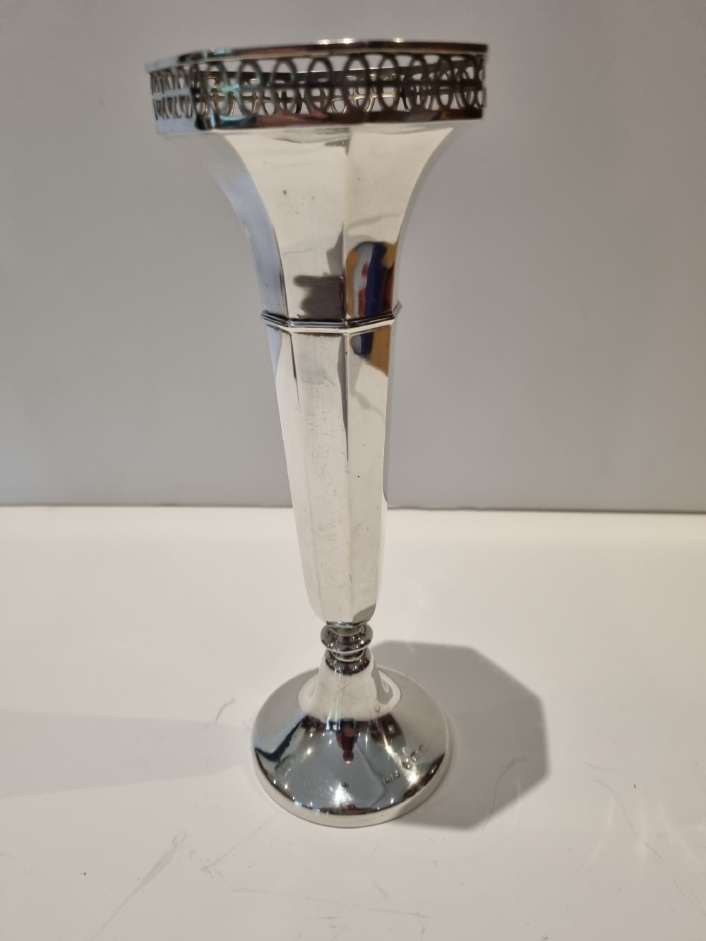 Antique silver vase 9