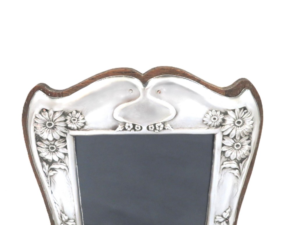 Antique Art Nouveau  Sterling Silver Photo Frame 1908 View III
