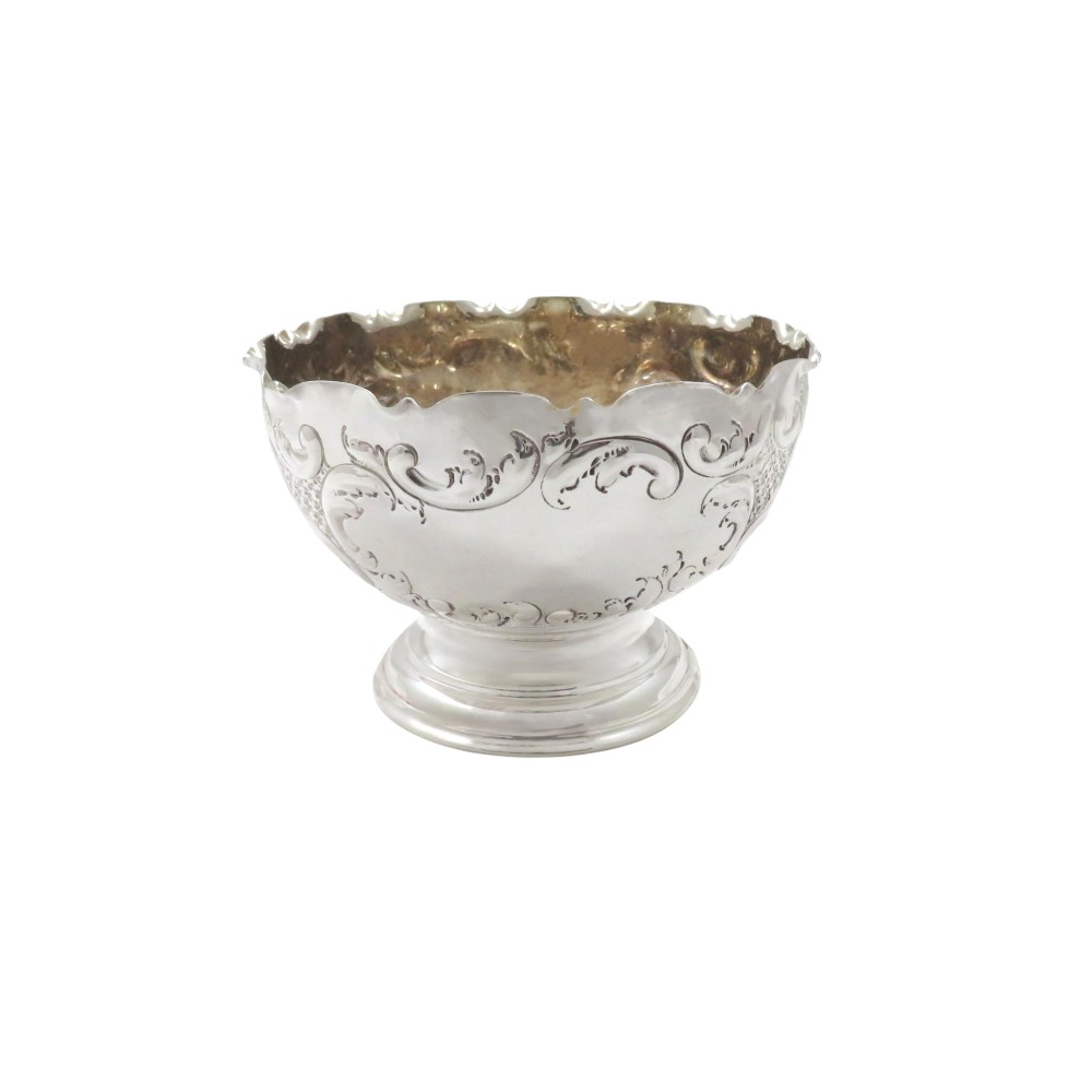 Antique Victorian Sterling Silver Bowl on Foot 1894