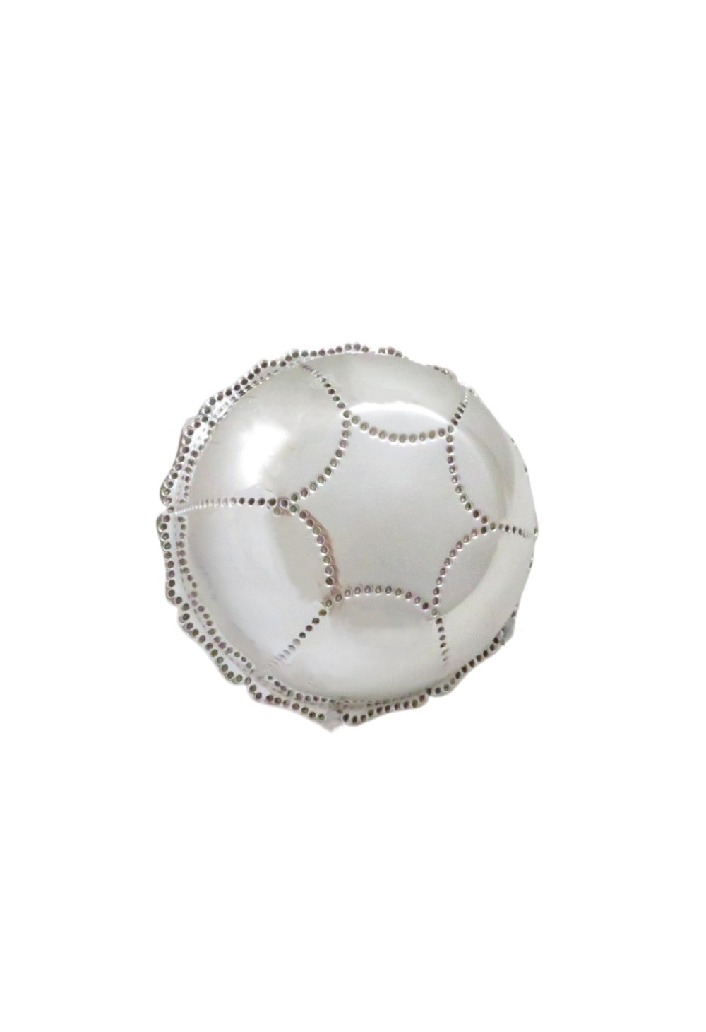 An Edwardian sterling silver fluted bowl featuring beaded rim detailing, resting inside a dark satin-lined presentation case. View VII