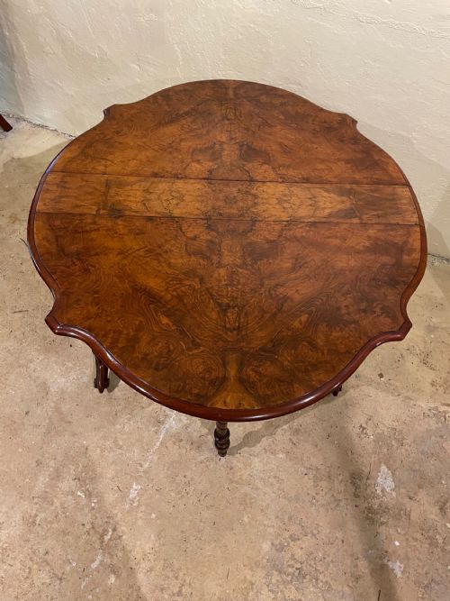 VICTORIAN WALNUT SUTHERLAND TABLE - ADDITIONAL PHOTO 3