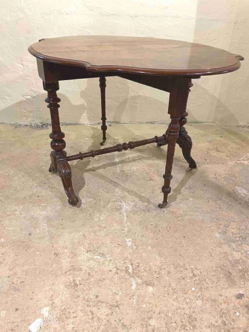 VICTORIAN WALNUT SUTHERLAND TABLE - ADDITIONAL PHOTO 2
