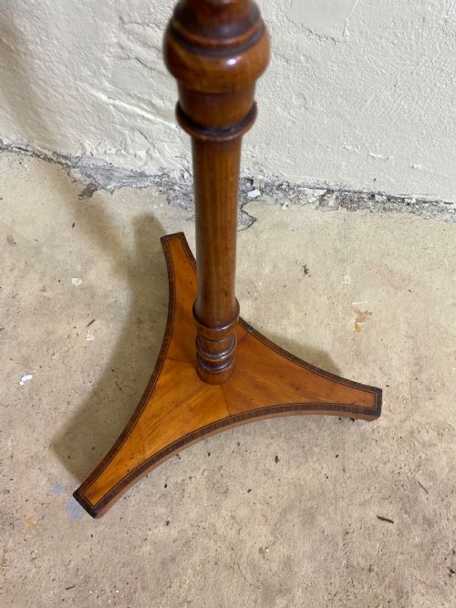 VICTORIAN SATINWOOD POLE SCREEN - ADDITIONAL PHOTO 1