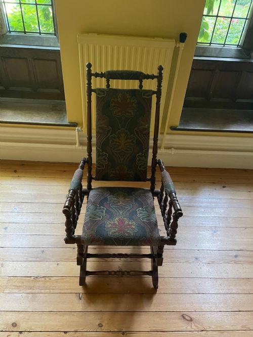 Late 19th C. American Walnut Rocking Chair