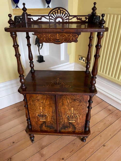 Victorian Walnut and Inlaid Cabinet