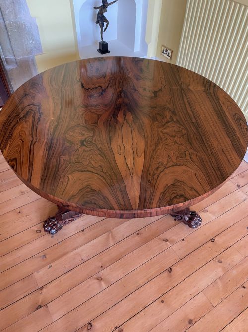 William 1v Rosewood Circular Dining Table