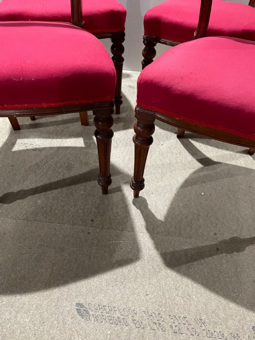 SET OF FOUR VICTORIANWALNUT DINING CHAIRS - ADDITIONAL PHOTO 2