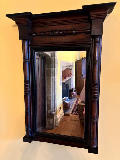 REGENCY MAHOGANY PIER GLASS MIRROR - ADDITIONAL PHOTO 2